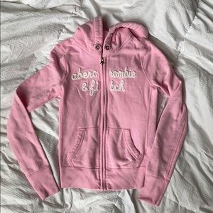 Girls Abercrombie & Fitch pink hoodie. New wo tags